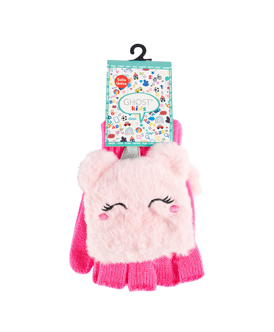 Guantes ni&ntilde;a dise&ntilde;o unicornio