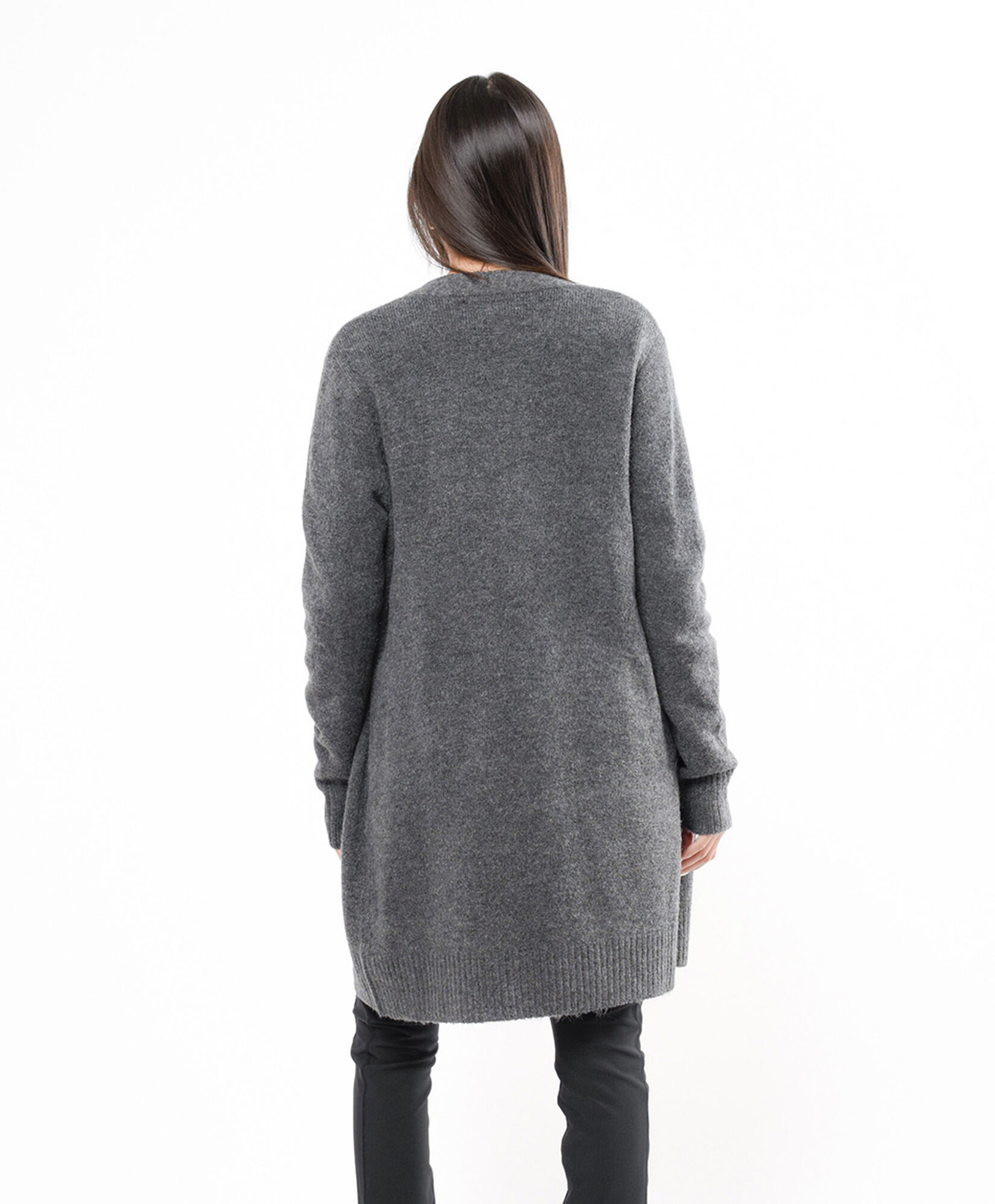 Cardigan mujer largo gris Cardigan mujer largo gris