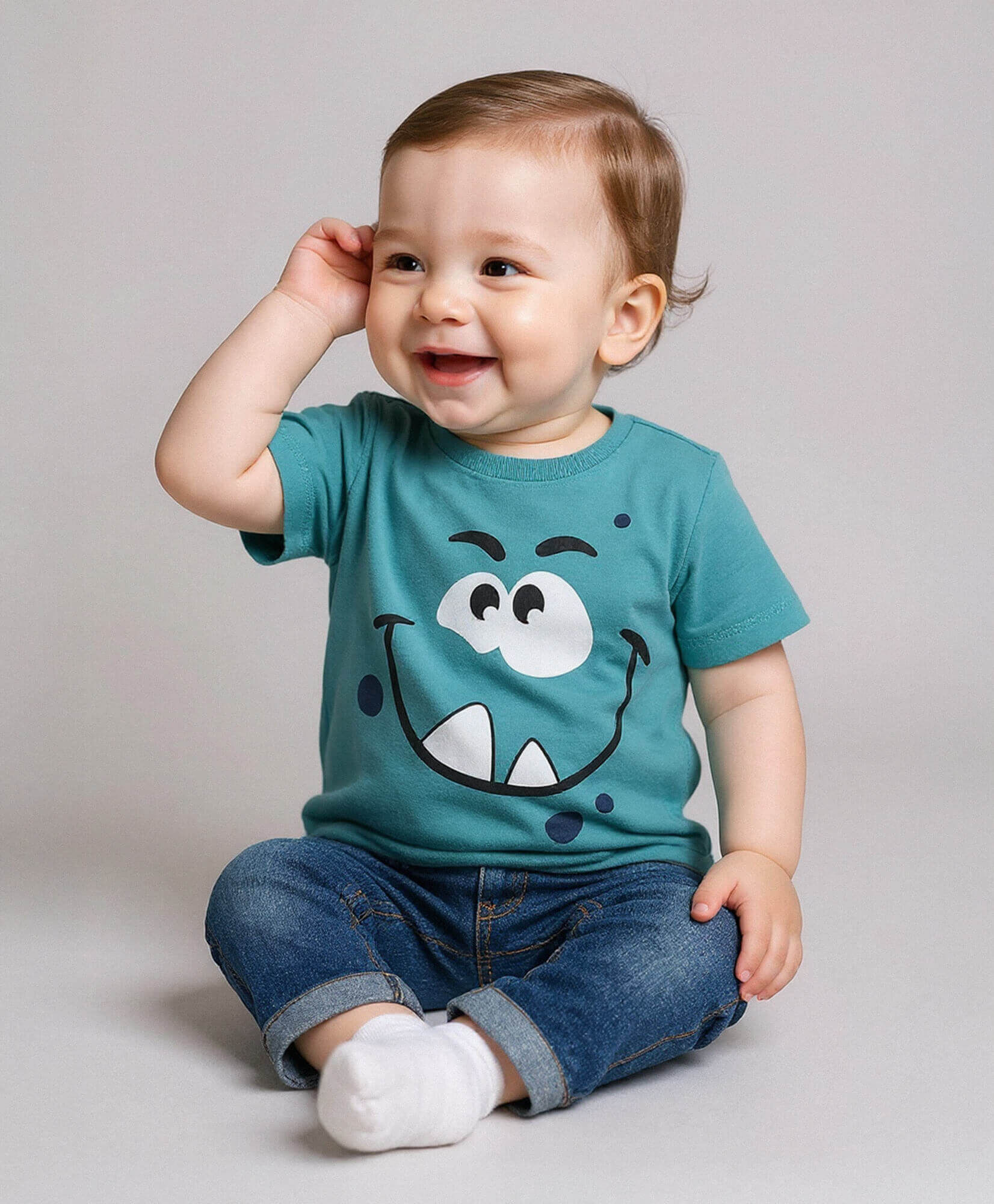 Polera bebé carita feliz Polera bebé carita feliz