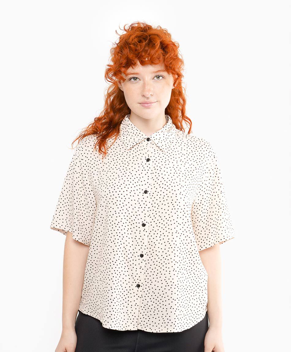 Blusa mujer dise&ntilde;o lunares