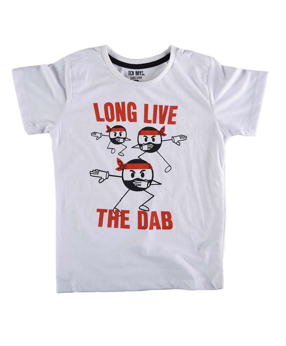 Polera manga corta estampada
