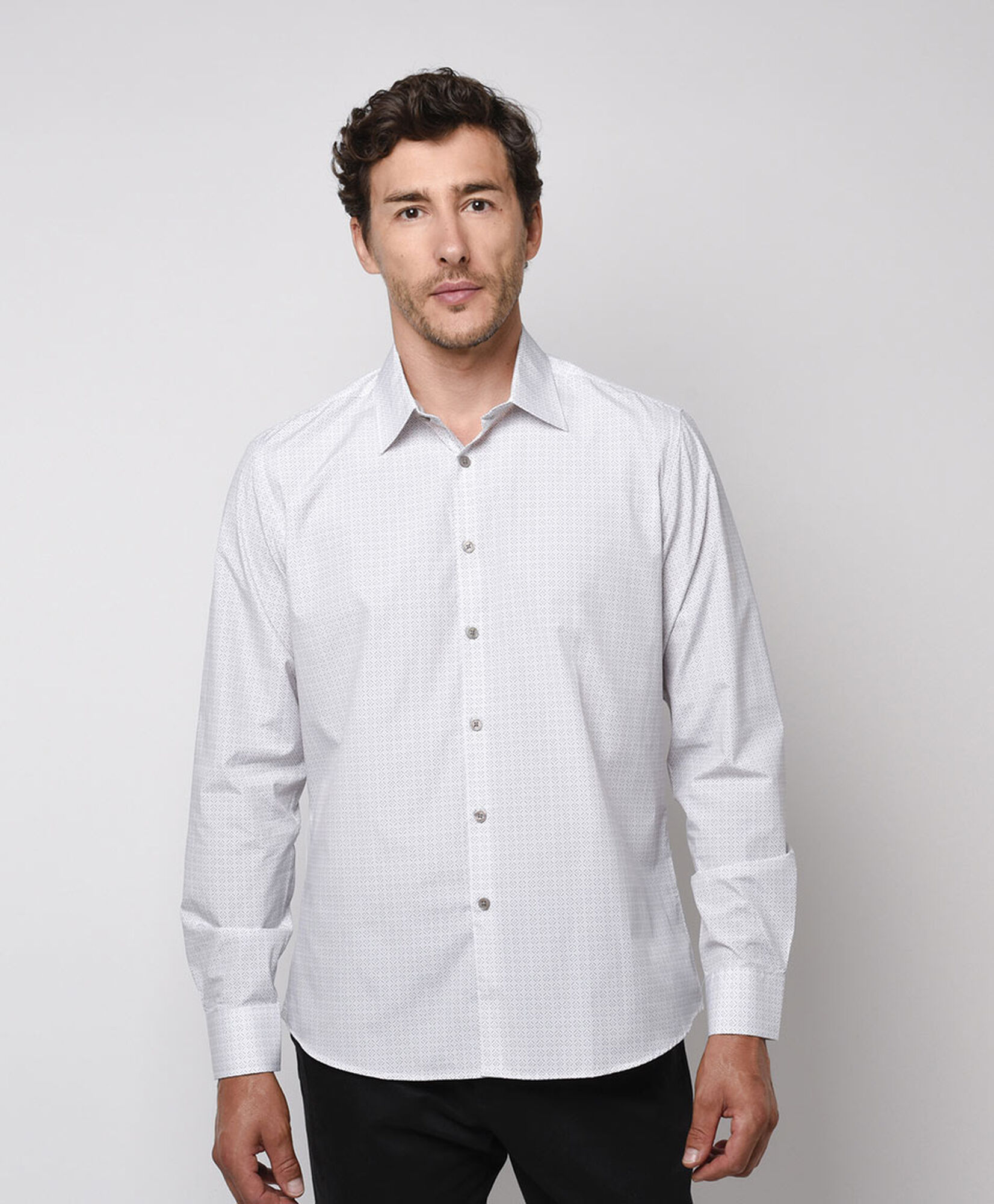 Camisa hombre mini rombos Camisa hombre mini rombos