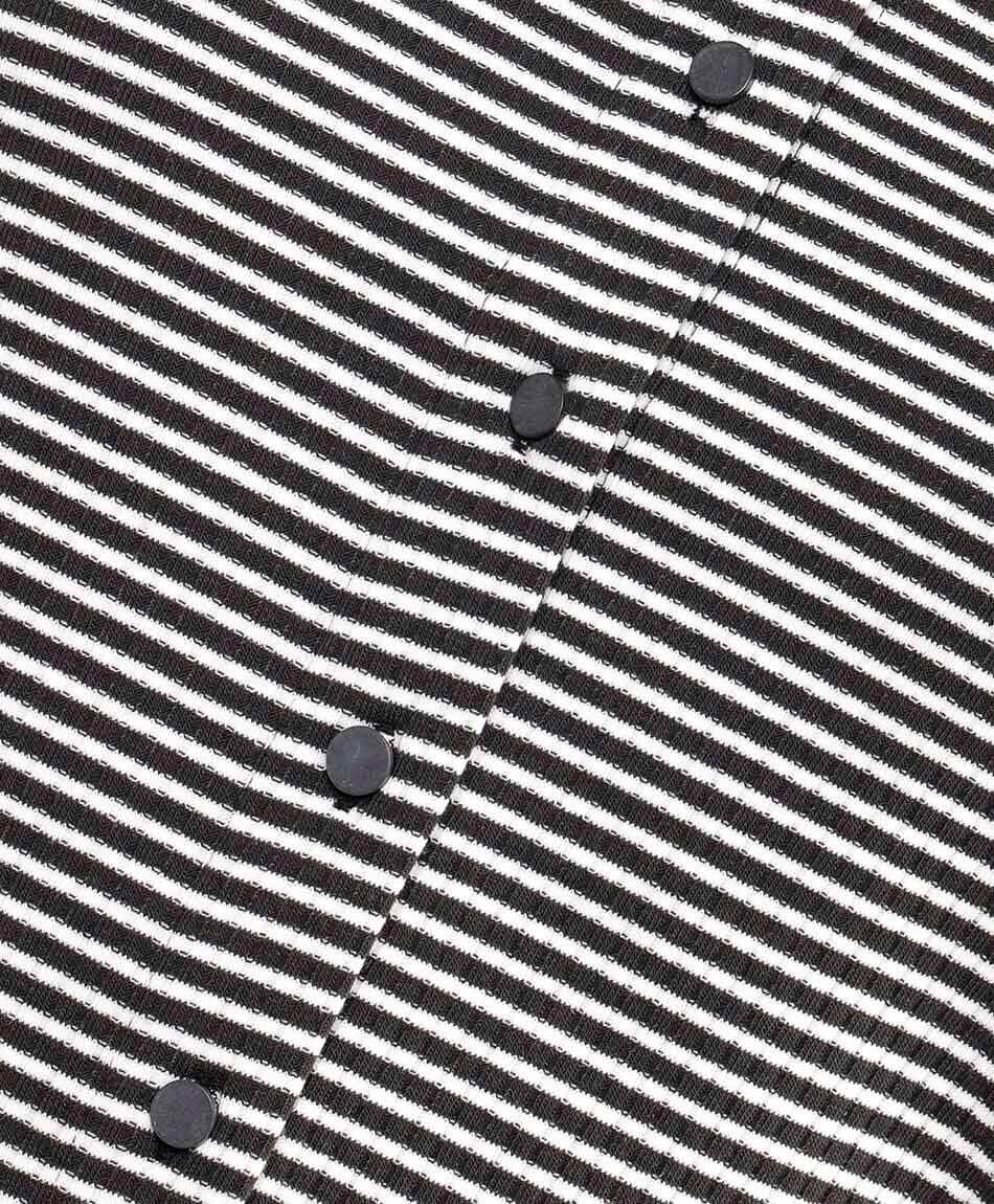 Polera mujer rayas abotonada