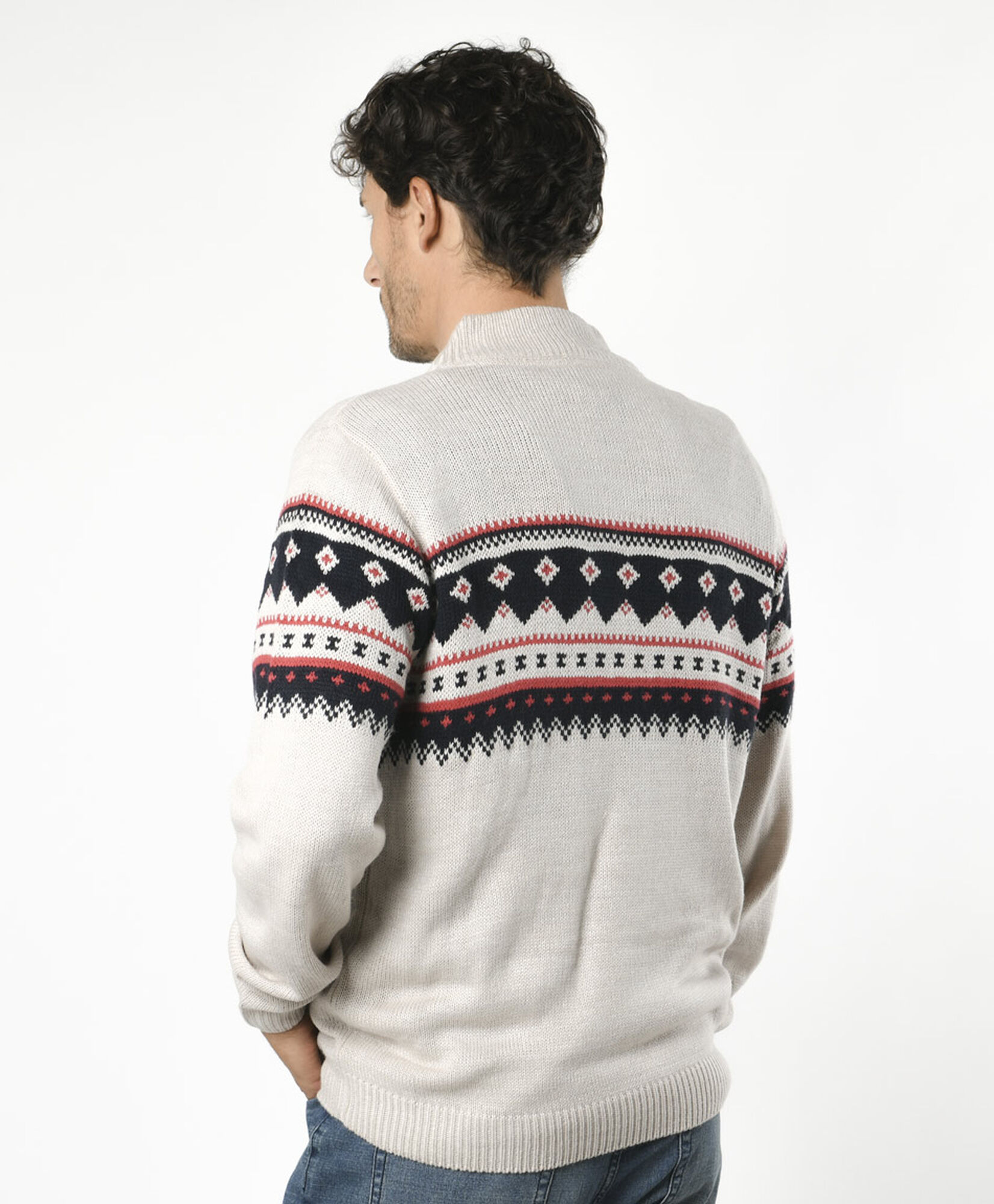 Sweater hombre nordic cuello botones Sweater hombre nordic cuello botones