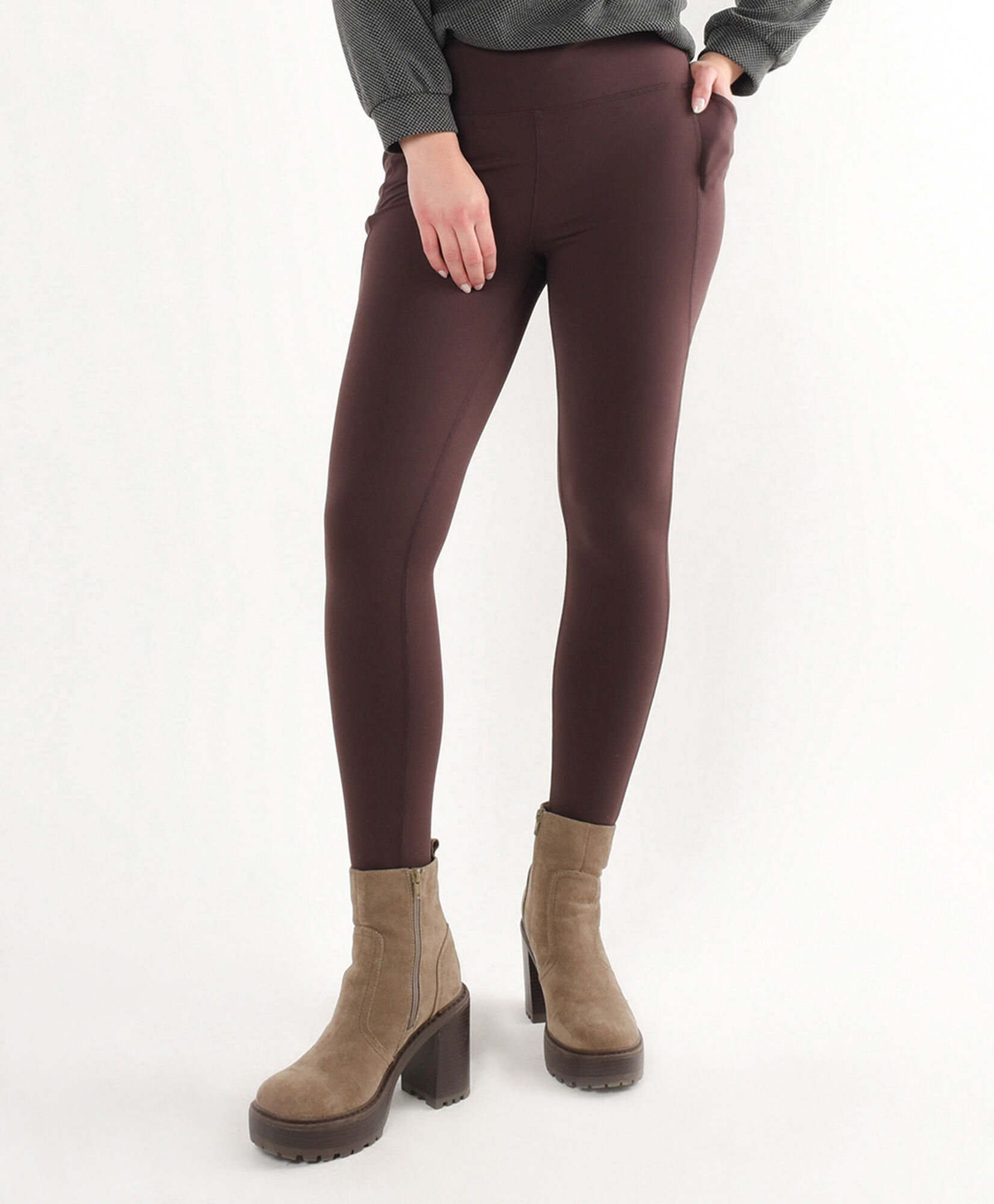 Leggins mujer bolsillo rojo oscuro Leggins mujer bolsillo rojo oscuro