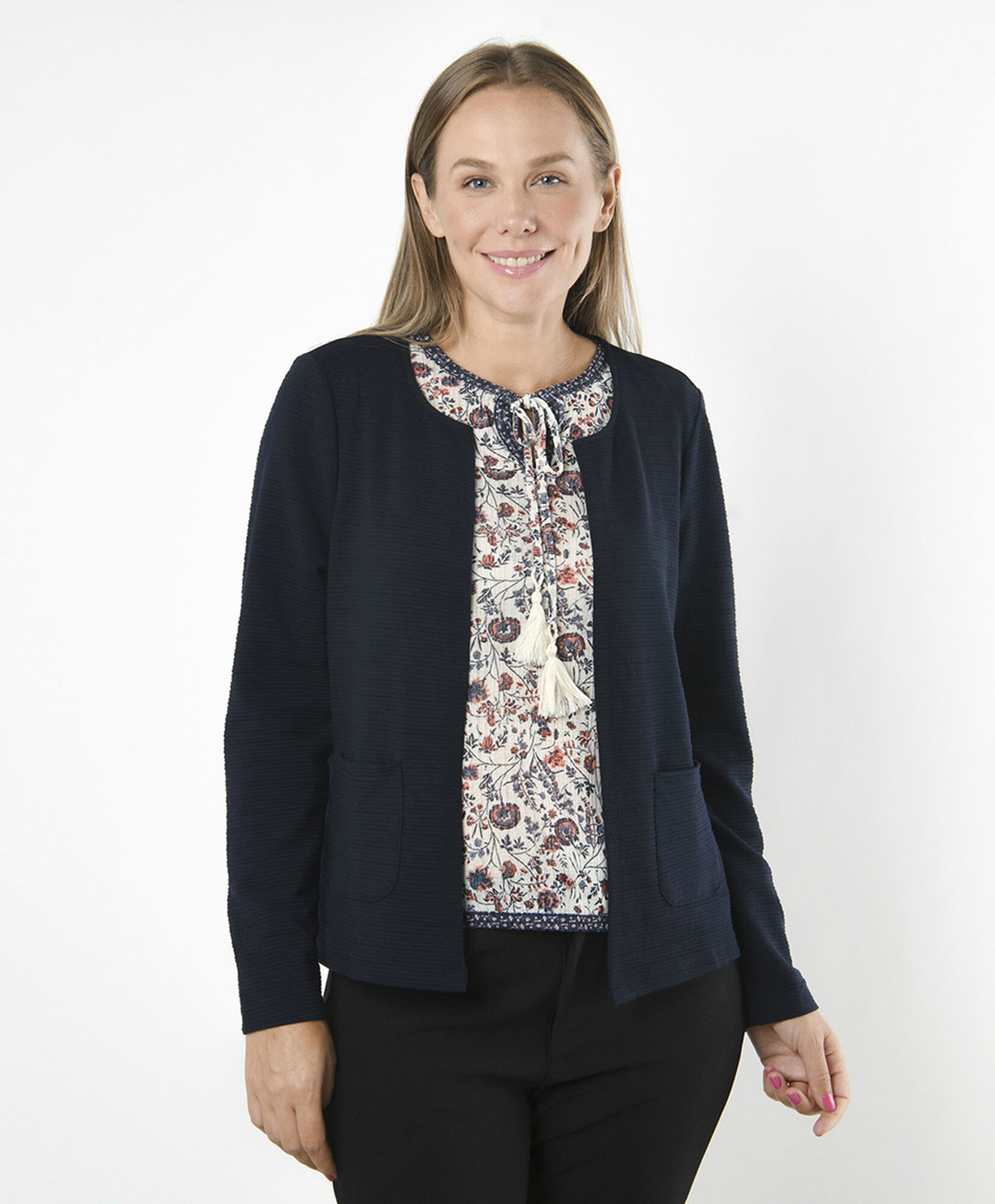 Cardigan mujer cuello redondo Cardigan mujer cuello redondo