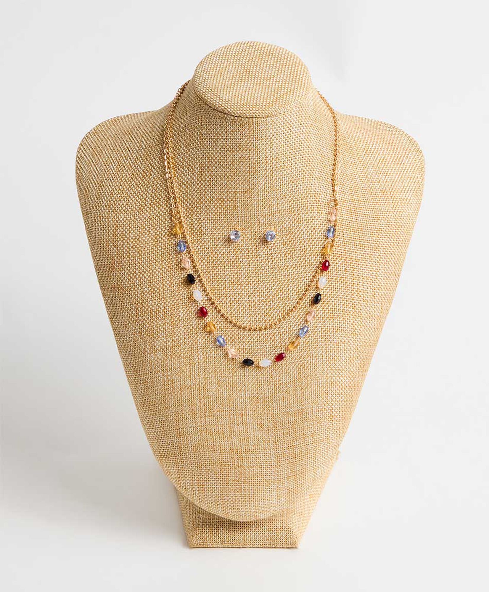 Set collar + aros mujer colores Set collar + aros mujer colores