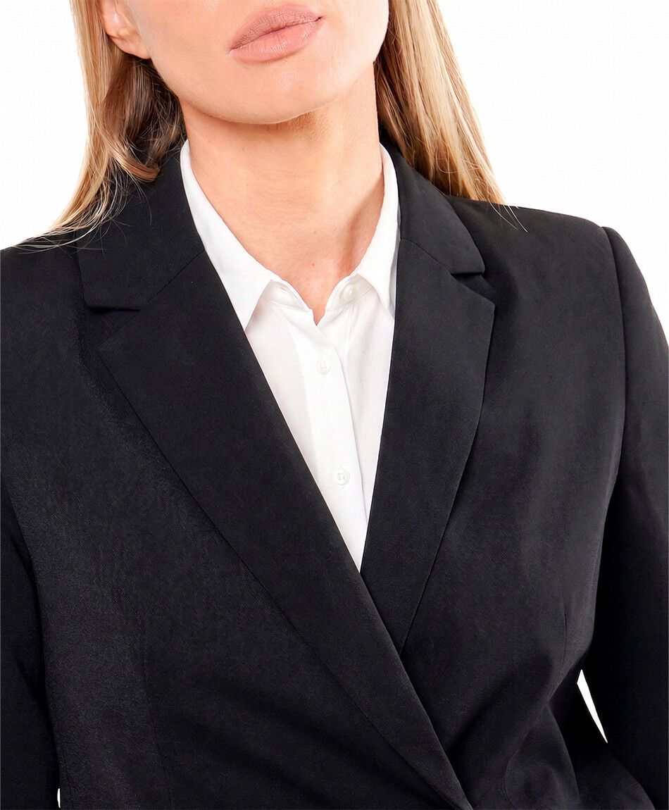 Blazer mujer botones negro