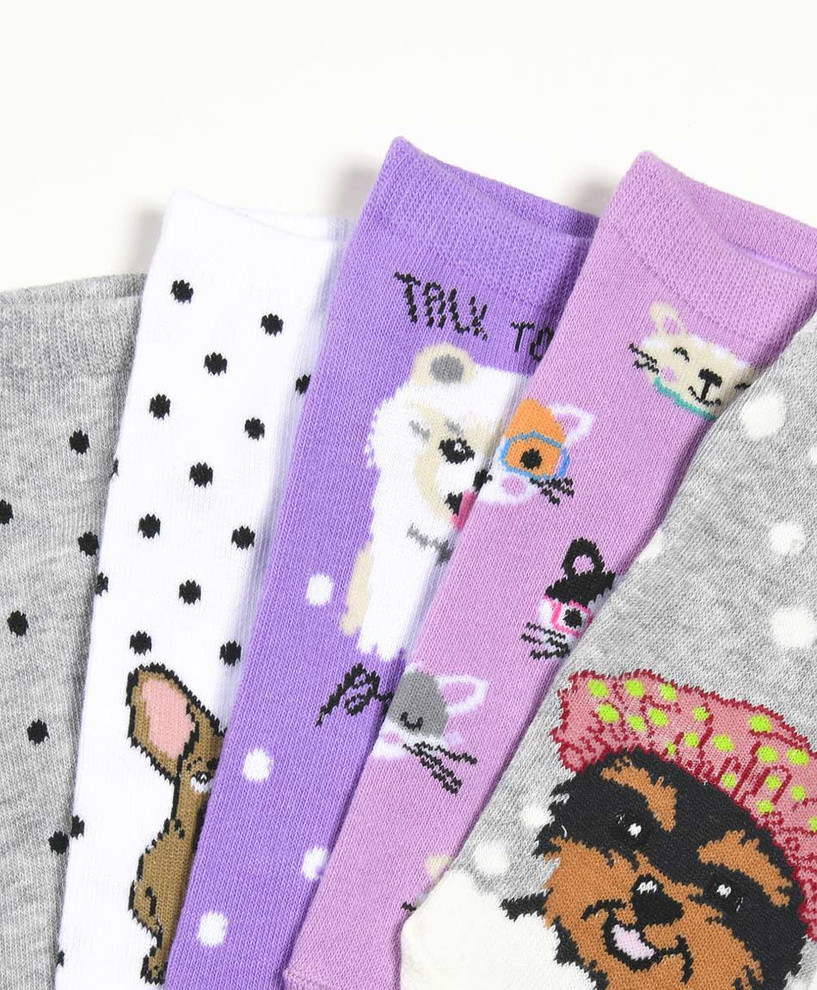 Pack 5 calcetines mujer perros Pack 5 calcetines mujer perros