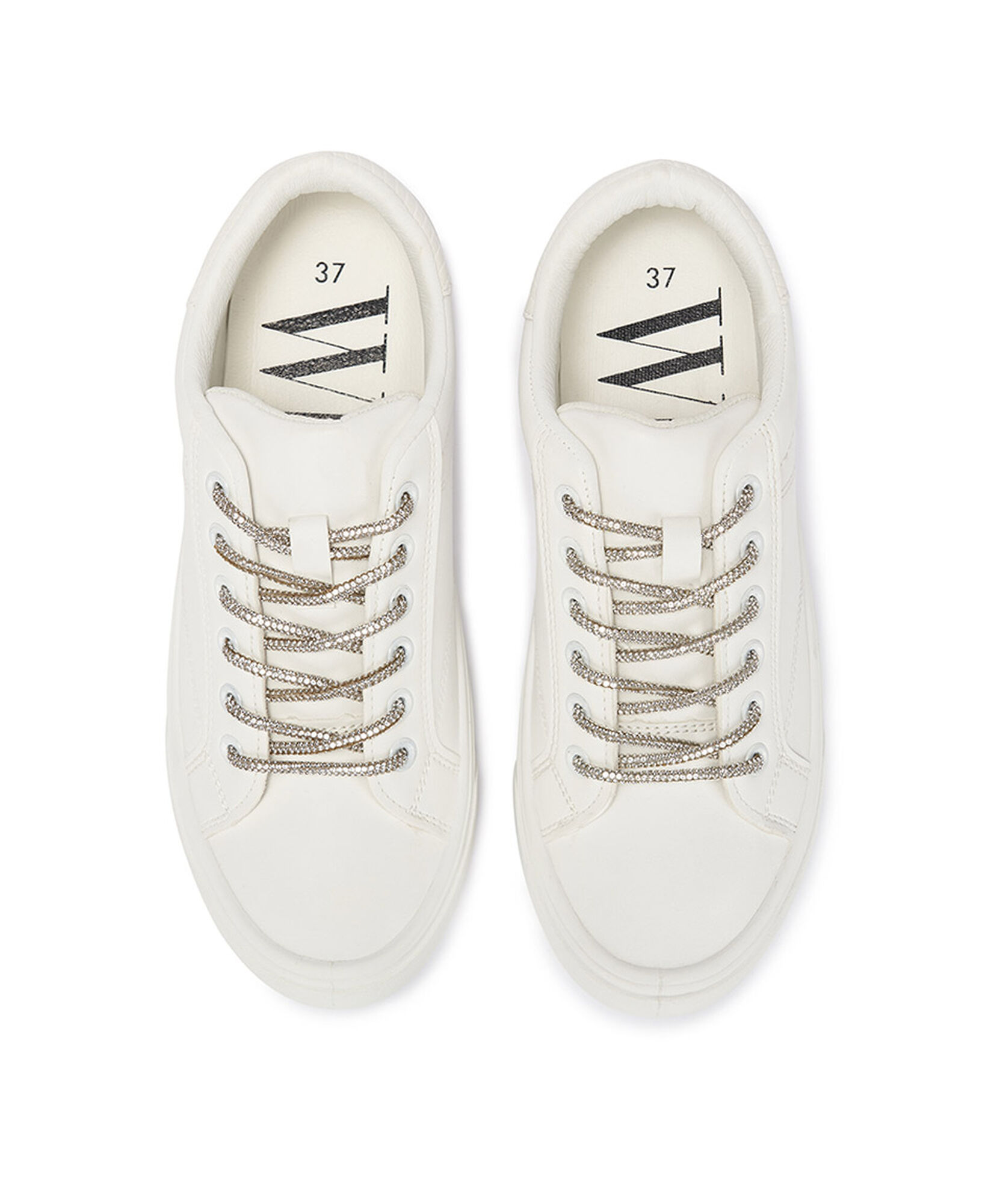 Zapatilla mujer cordones brillantes Zapatilla mujer cordones brillantes