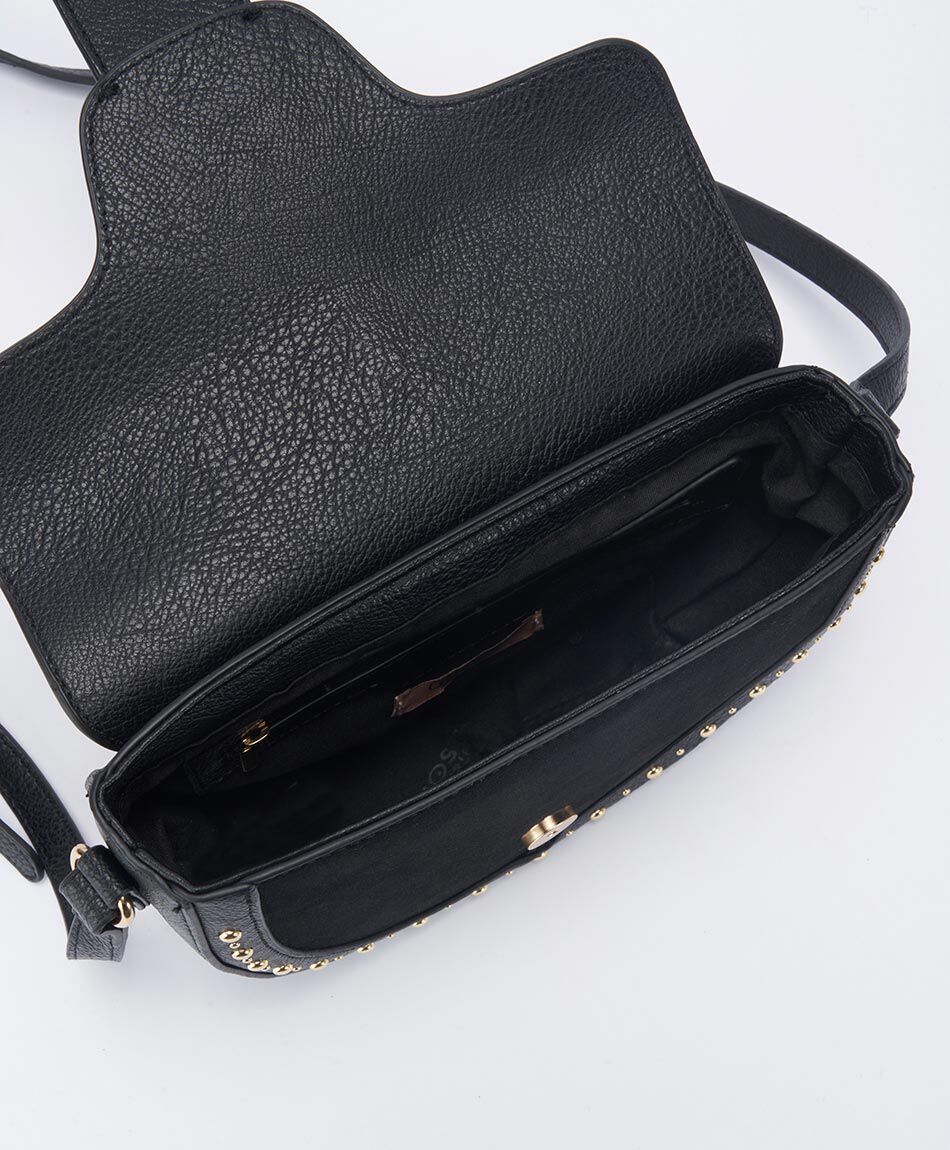 Bandolera mujer tachas doradas