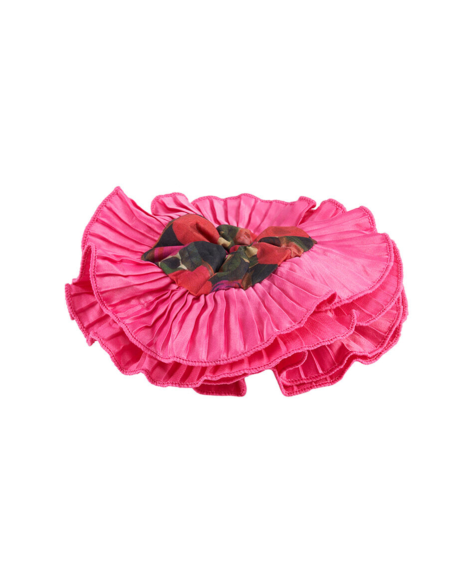 Scrunchie mujer grande flores