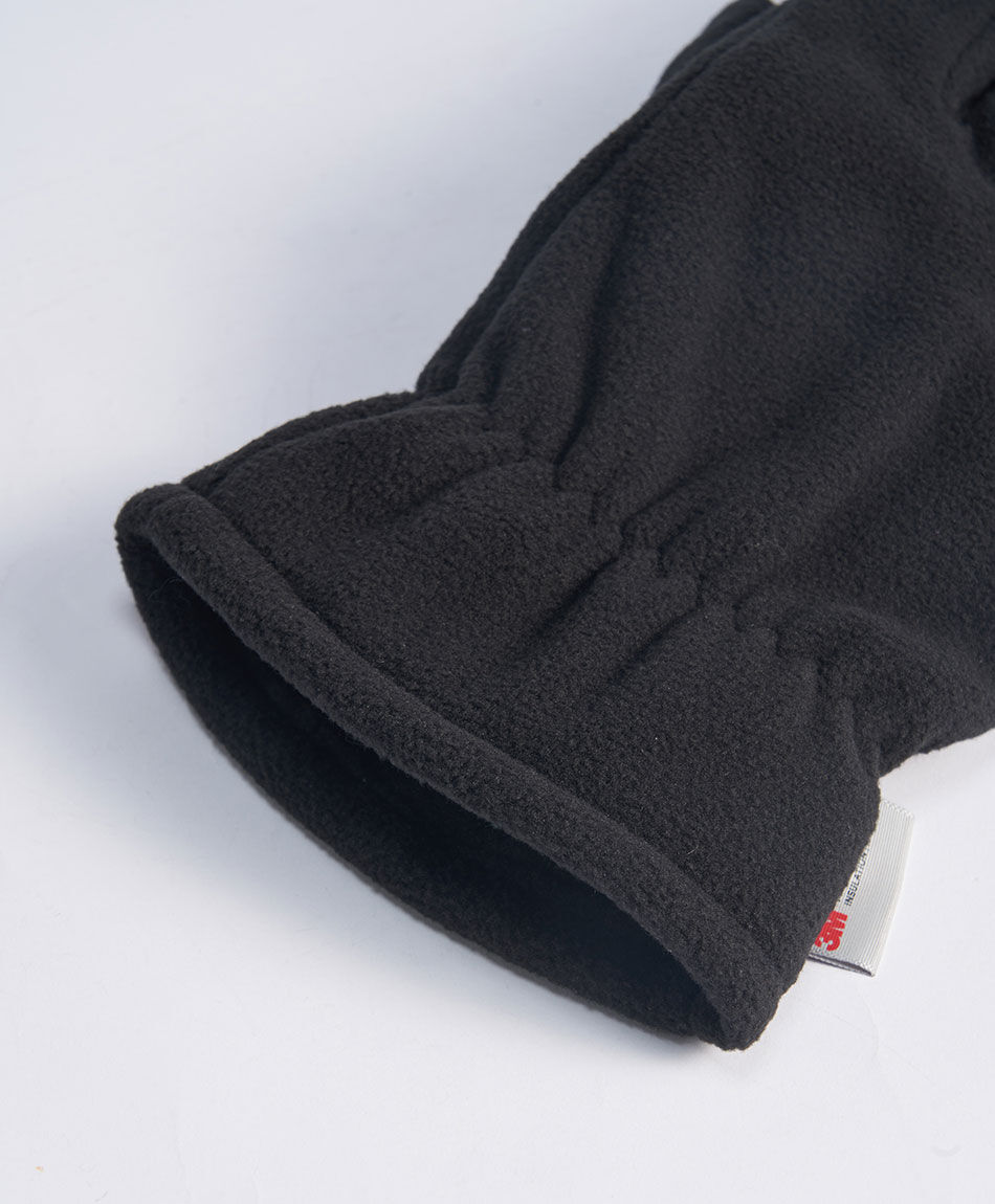 Guantes hombre polar negro