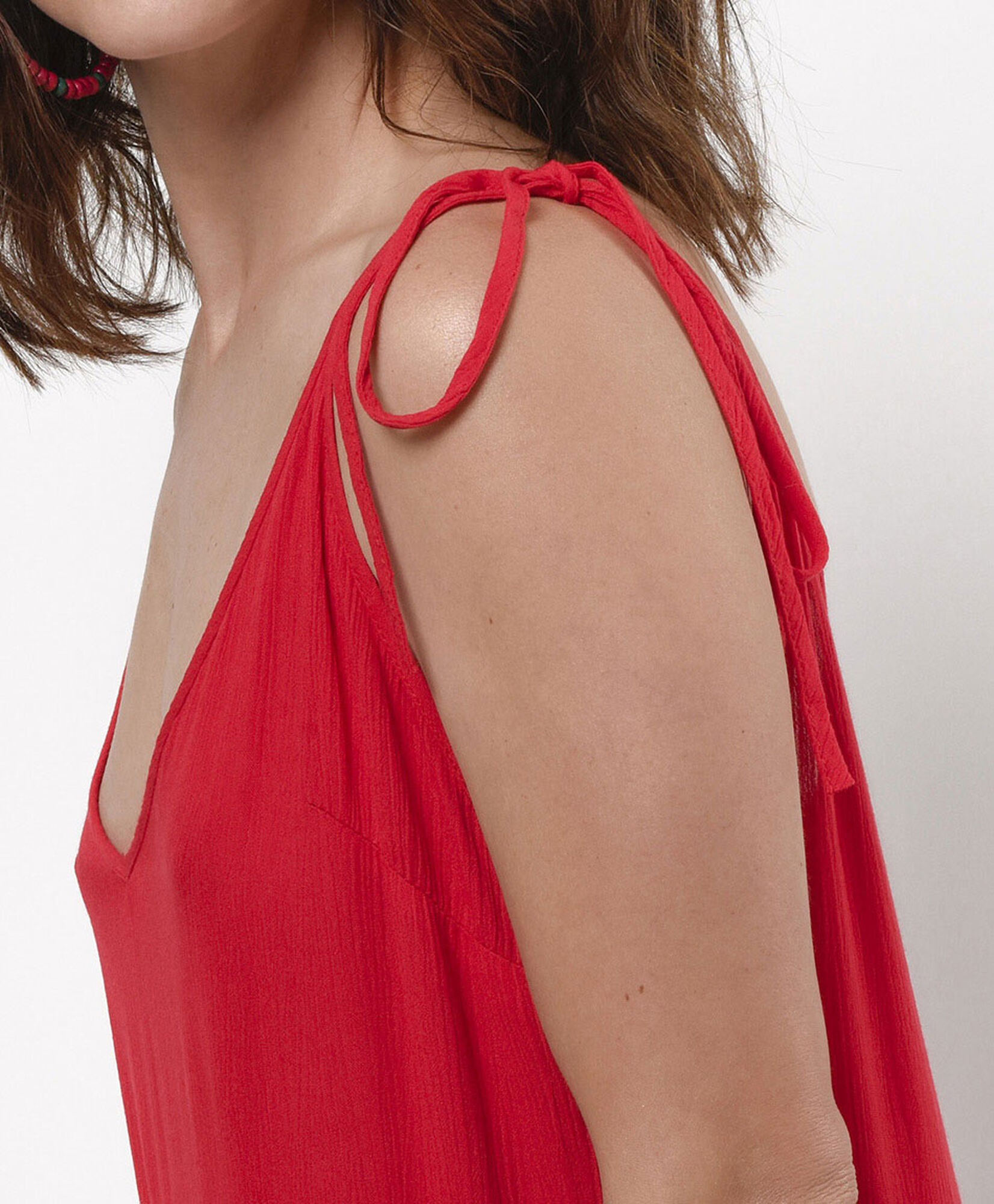 Vestido mujer pisos rojo Vestido mujer pisos rojo