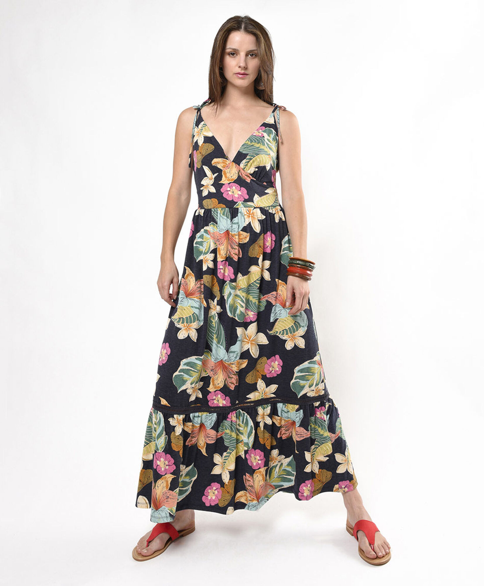 Vestido largo mujer floreado Vestido largo mujer floreado