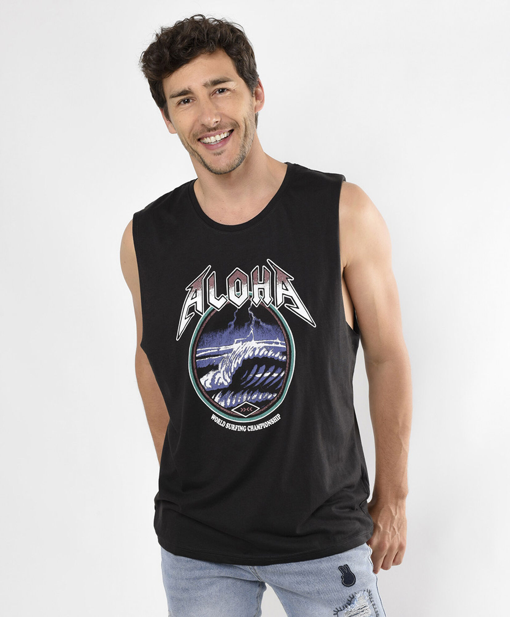 Polera hombre aloha sin mangas Polera hombre aloha sin mangas