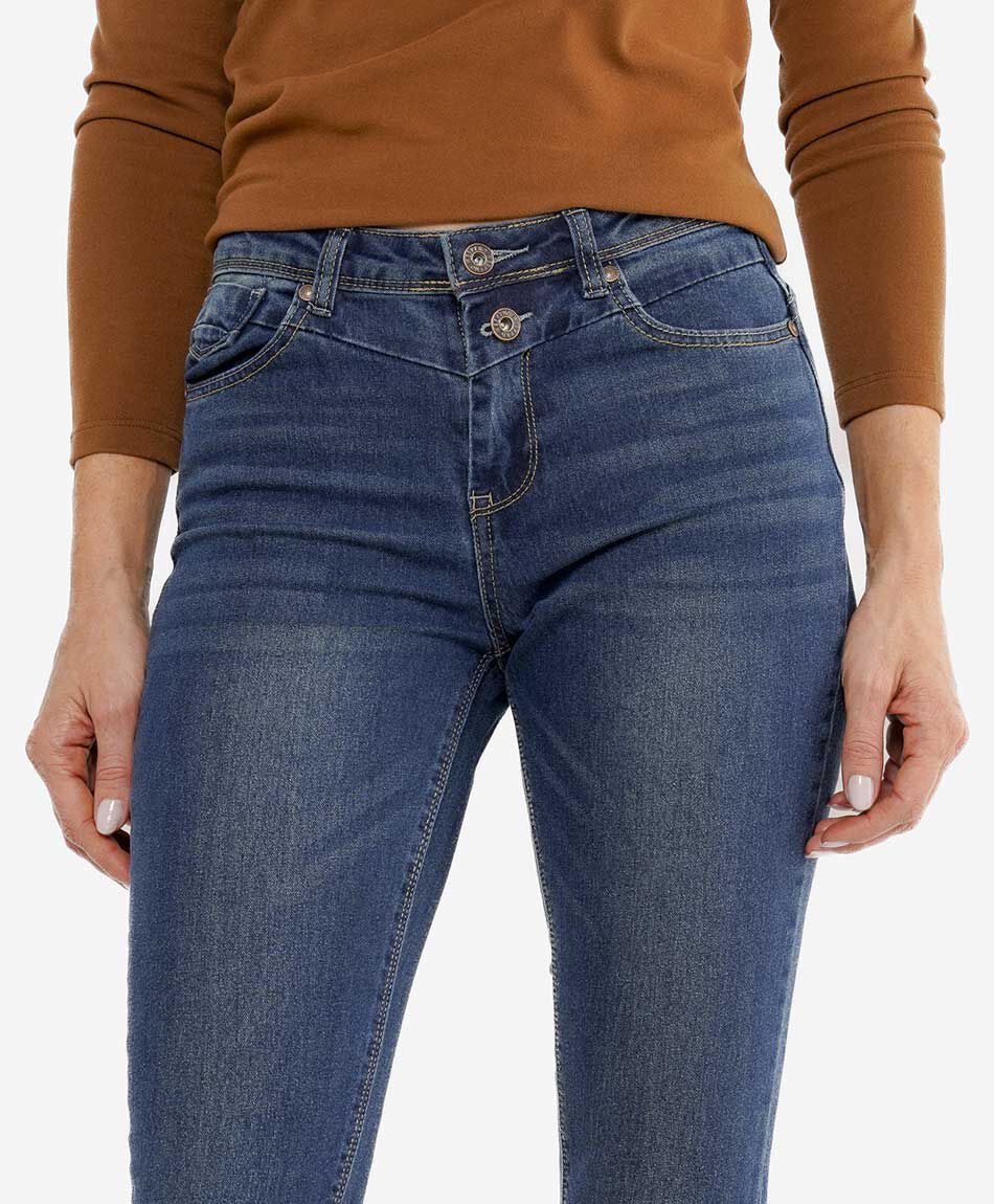 Jeans mujer desgastado skinny fit