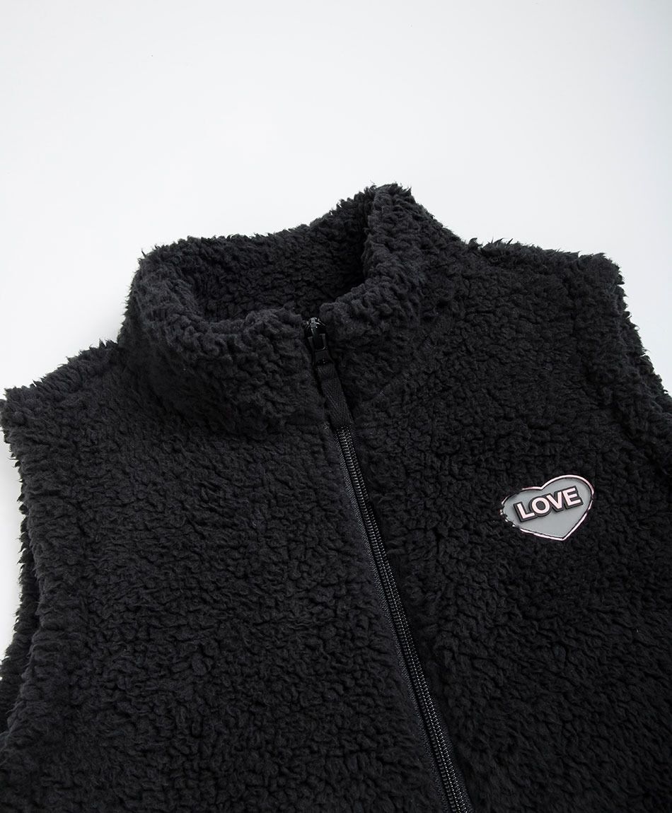 Poler&oacute;n ni&ntilde;a vest chiporro negro