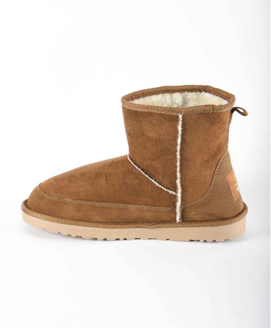 Bota mujer gamuza costuras