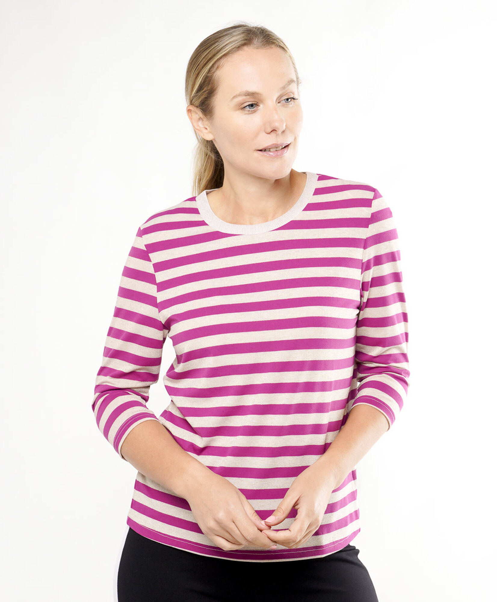 Polera mujer rayas lurex Polera mujer rayas lurex