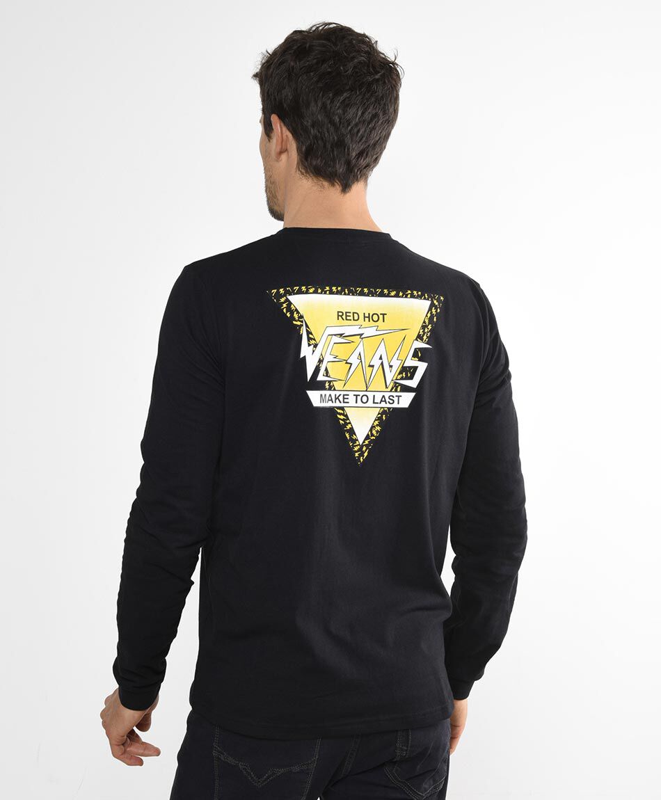 Polera manga larga cuello redondo