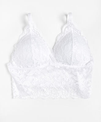 Bralette mujer espalda acanalada escote triángulo