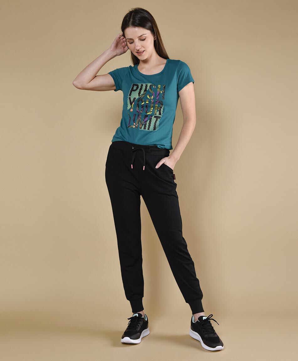 Pantal&oacute;n de buzo tiro alto skinny fit