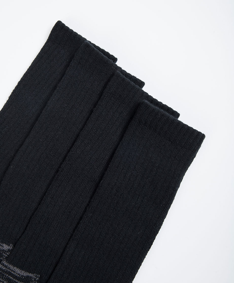 Pack 2 calcetines hombre termico negro