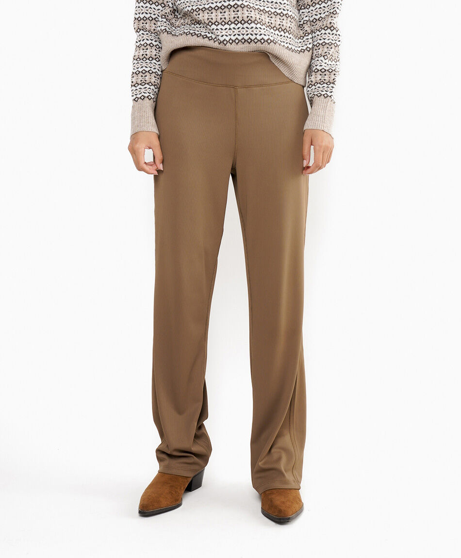 Pantal&oacute;n mujer acanalado