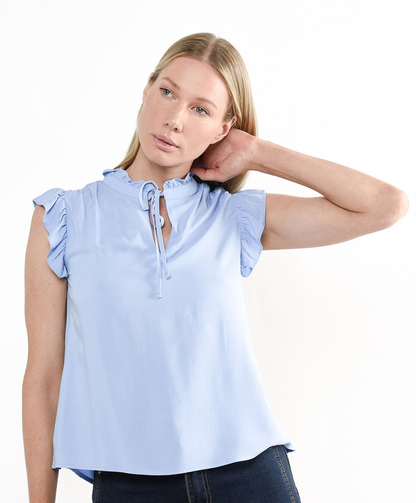 Blusa mujer cuello tirantes Blusa mujer cuello tirantes