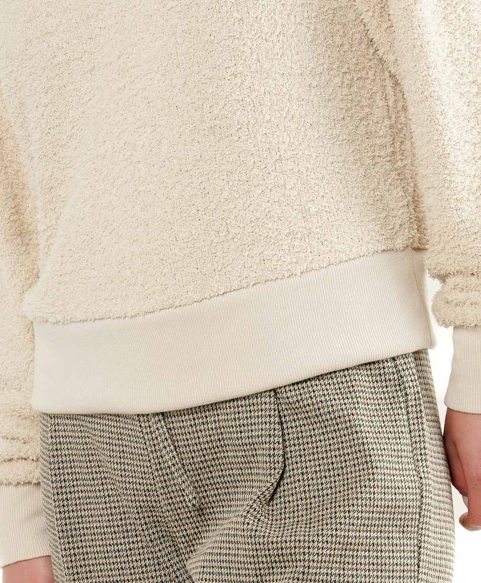 Polerón mujer crop textura Polerón mujer crop textura