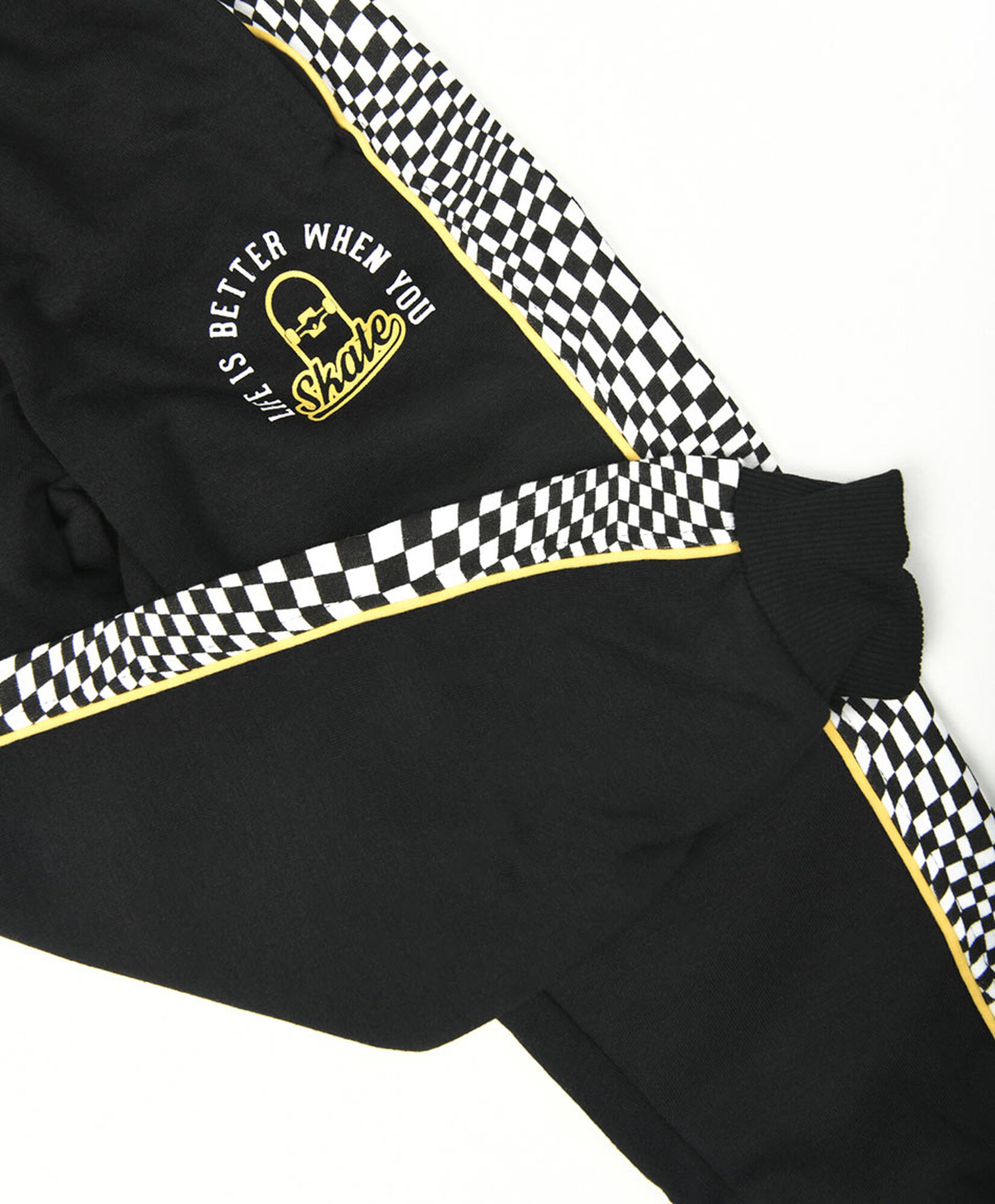 Pantalón de buzo niño cuadritos Pantalón de buzo niño cuadritos