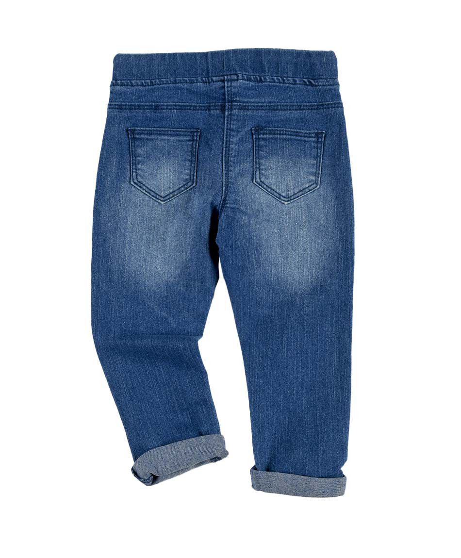 Jeans beb&eacute; floreado