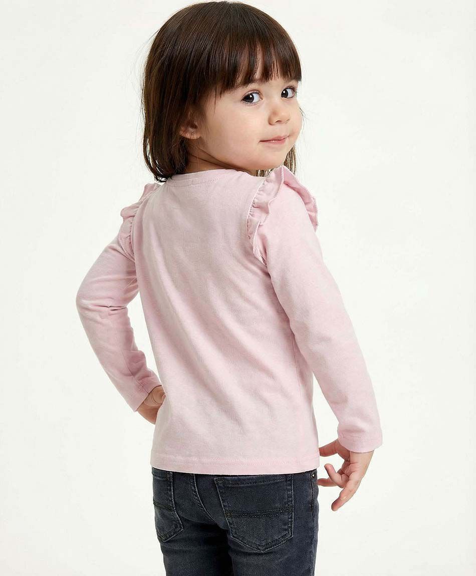 Polera beb&eacute; dise&ntilde;o mariposas