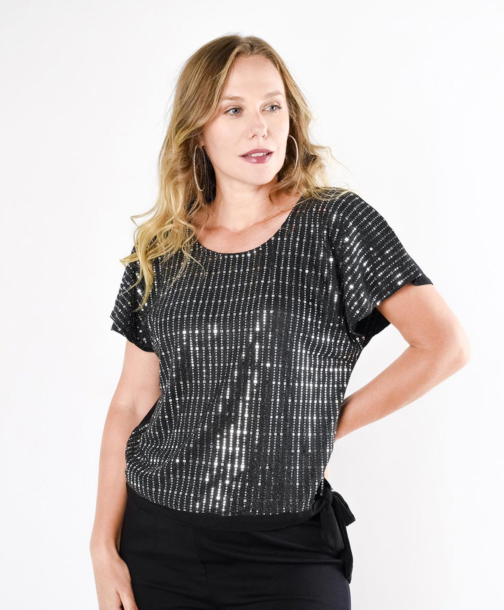 Polera mujer full brillos Polera mujer full brillos