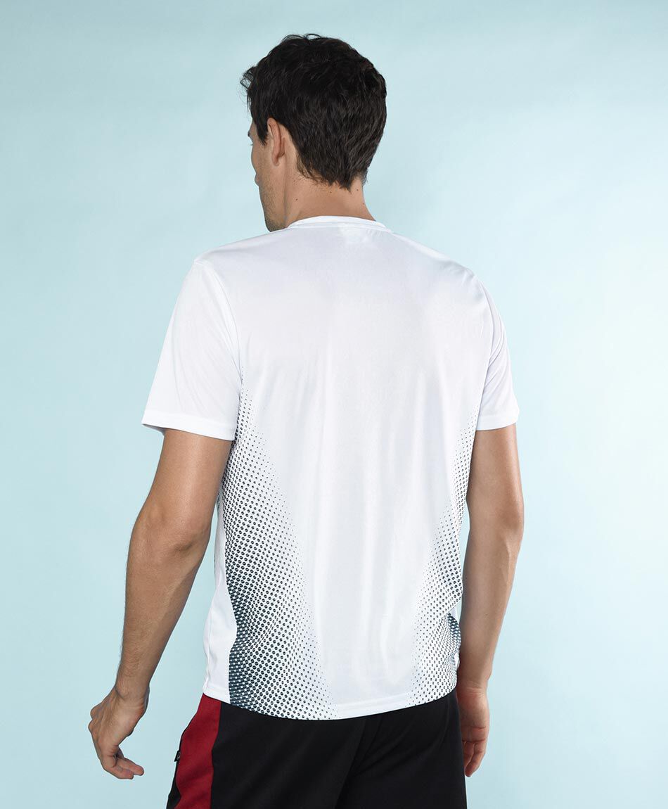 Polera deportiva manga corta cuello redondo