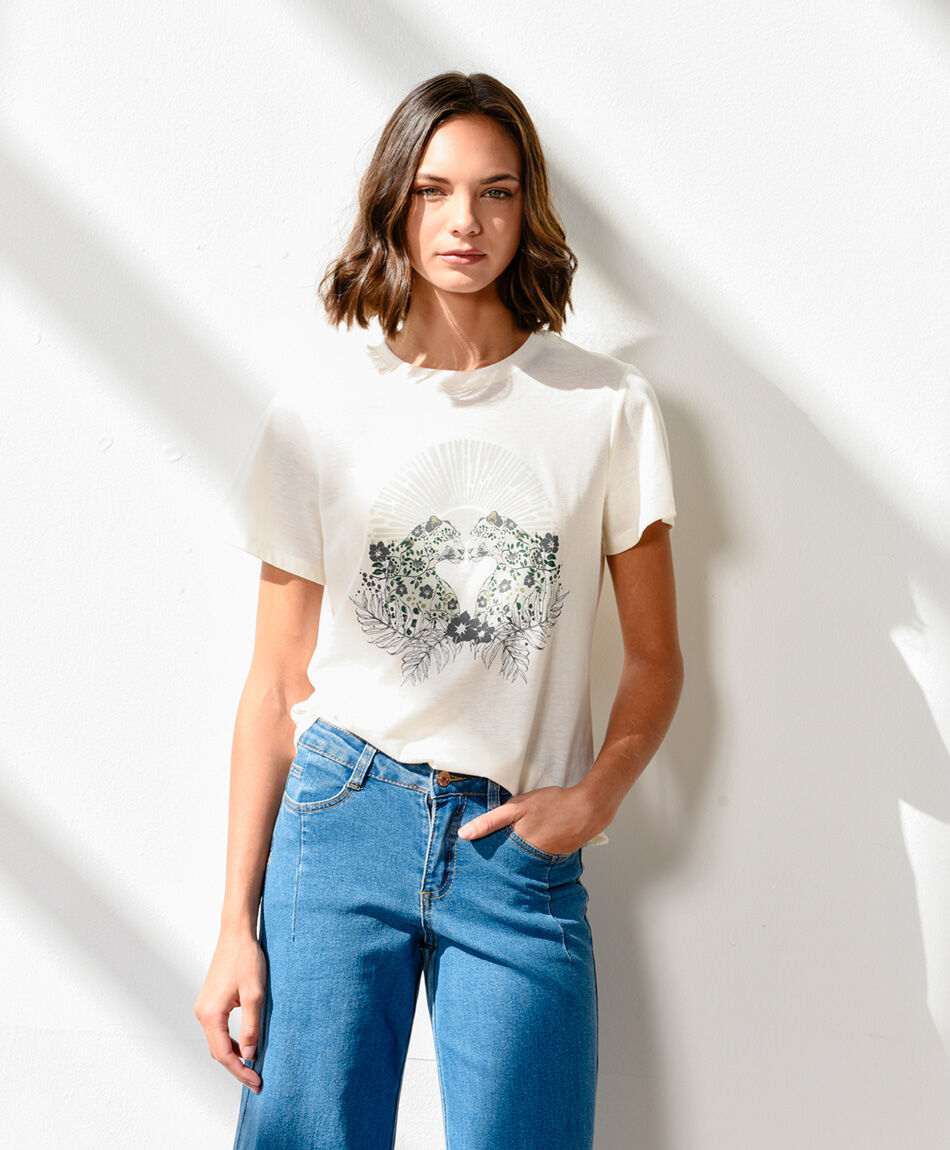 Polera mujer jaguares bot&aacute;nicos