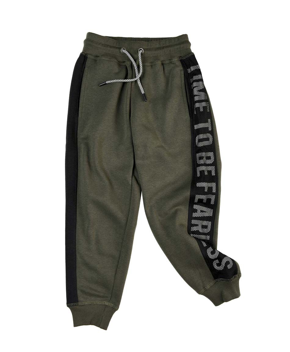 Pantal&oacute;n de buzo ni&ntilde;o franjas laterales
