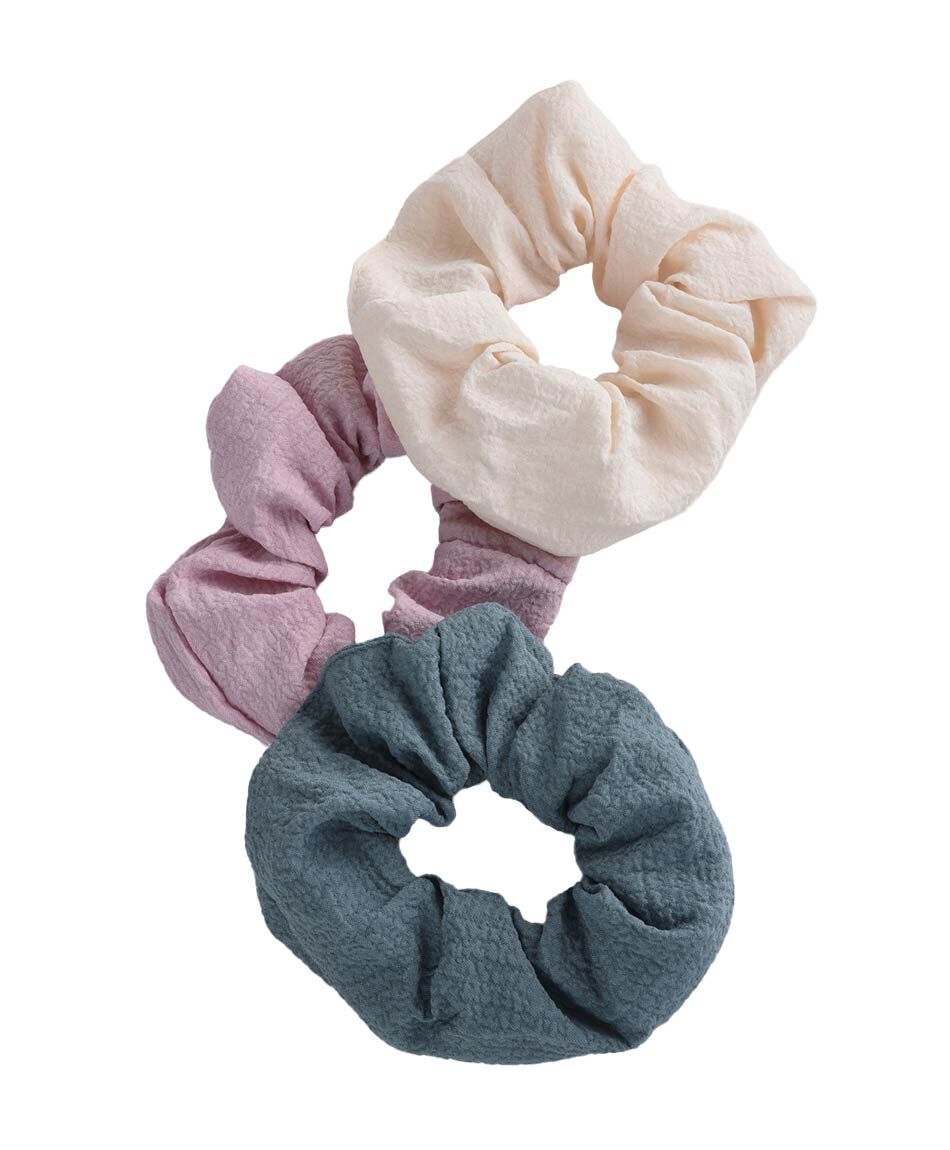 Set de colets mujer texturizado 3 piezas