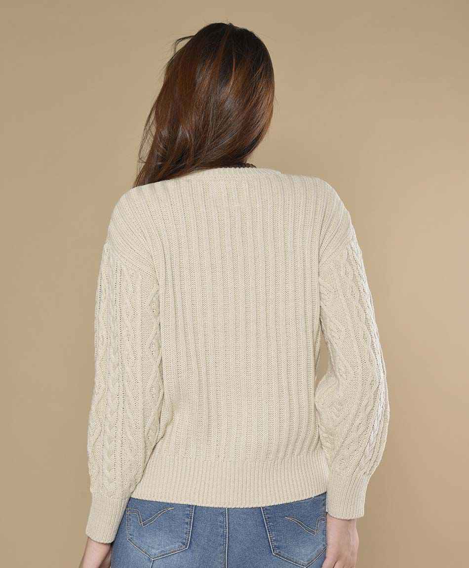 Sweater mujer trenzas