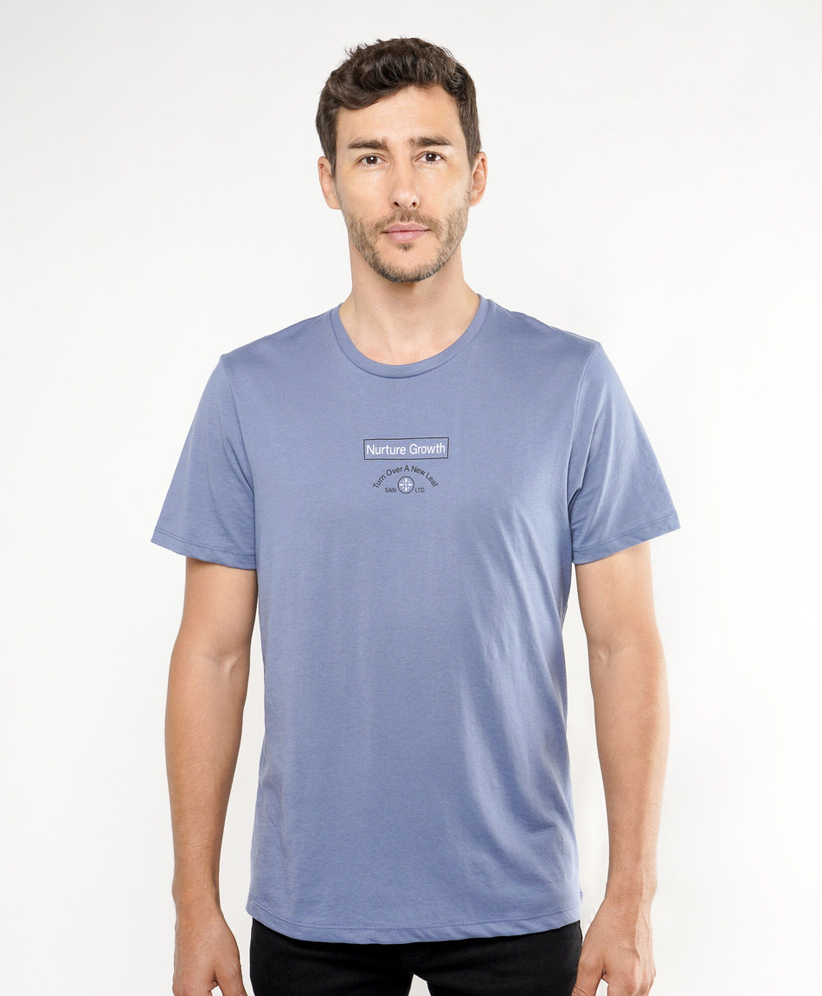 Polera hombre doble estampado rosas Polera hombre doble estampado rosas
