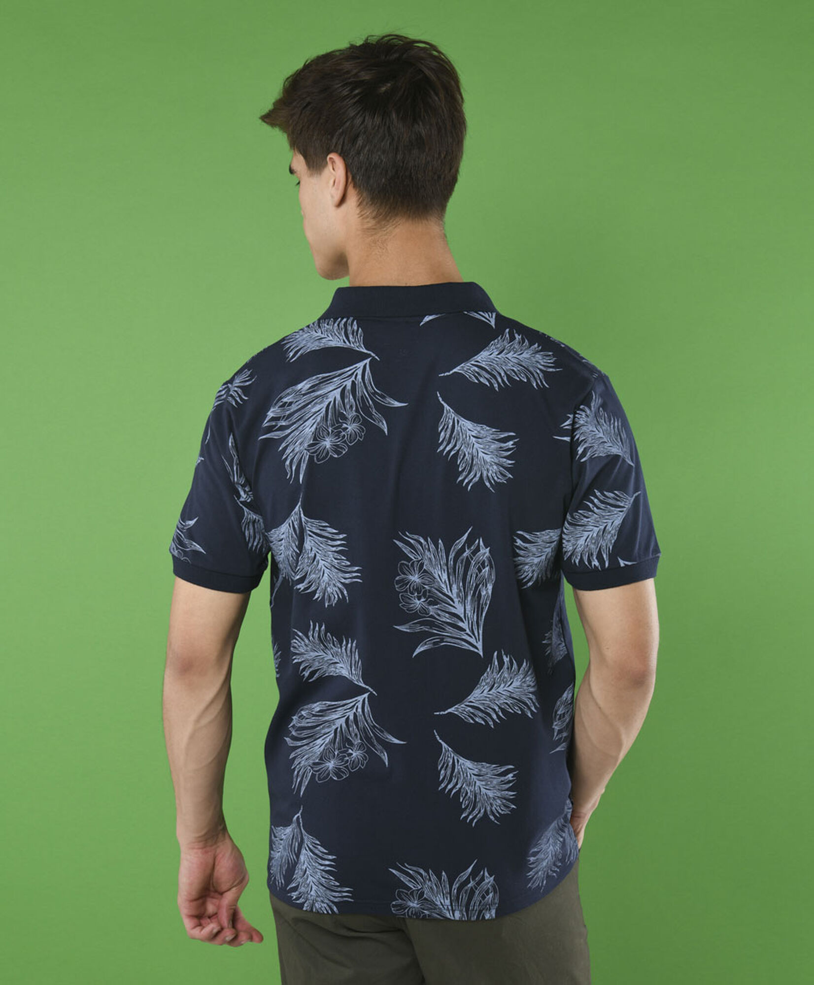 Polera manga corta cuello piqué Polera manga corta cuello piqué