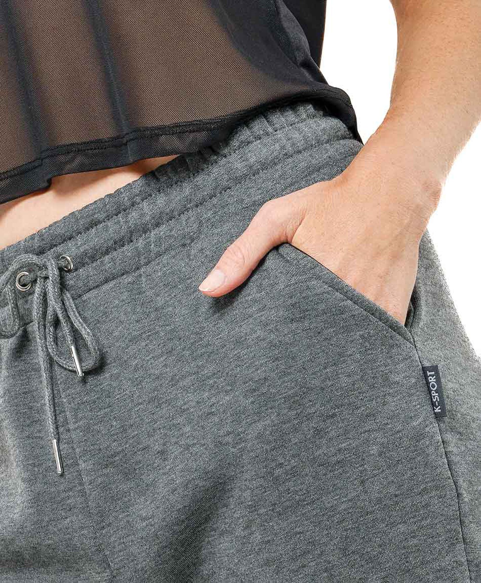 Pantalón deportivo mujer gris jogger Pantalón deportivo mujer gris jogger