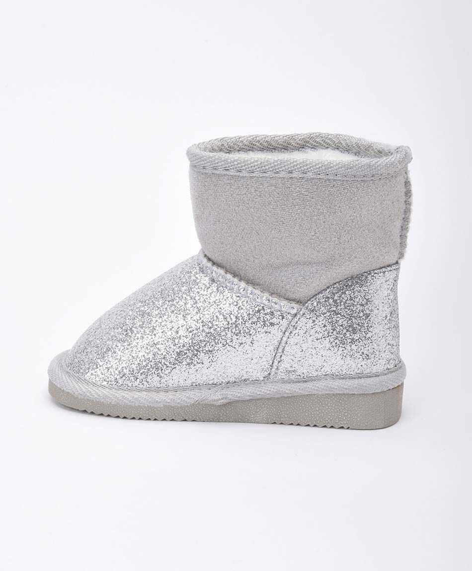 Bota infantil escarchada gato