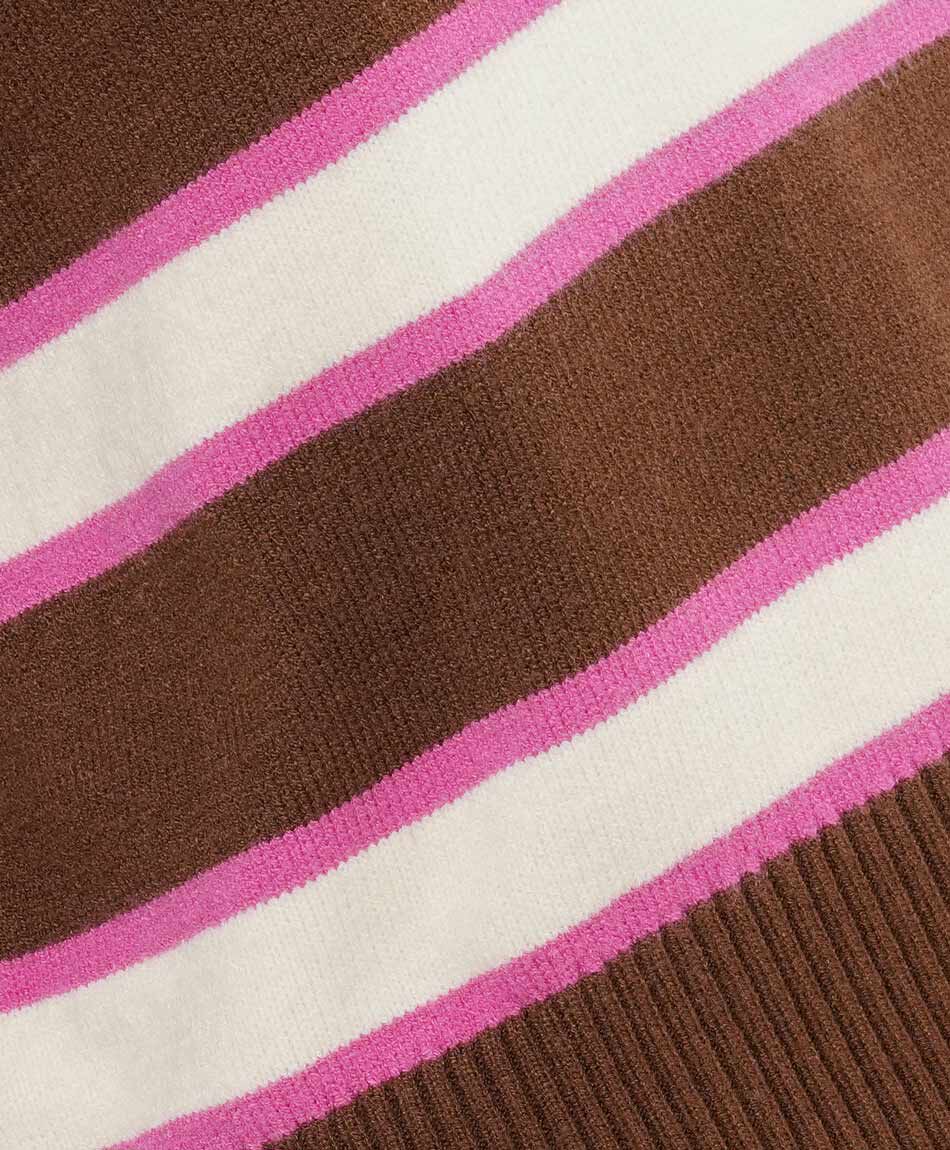 Sweater mujer rayas contraste