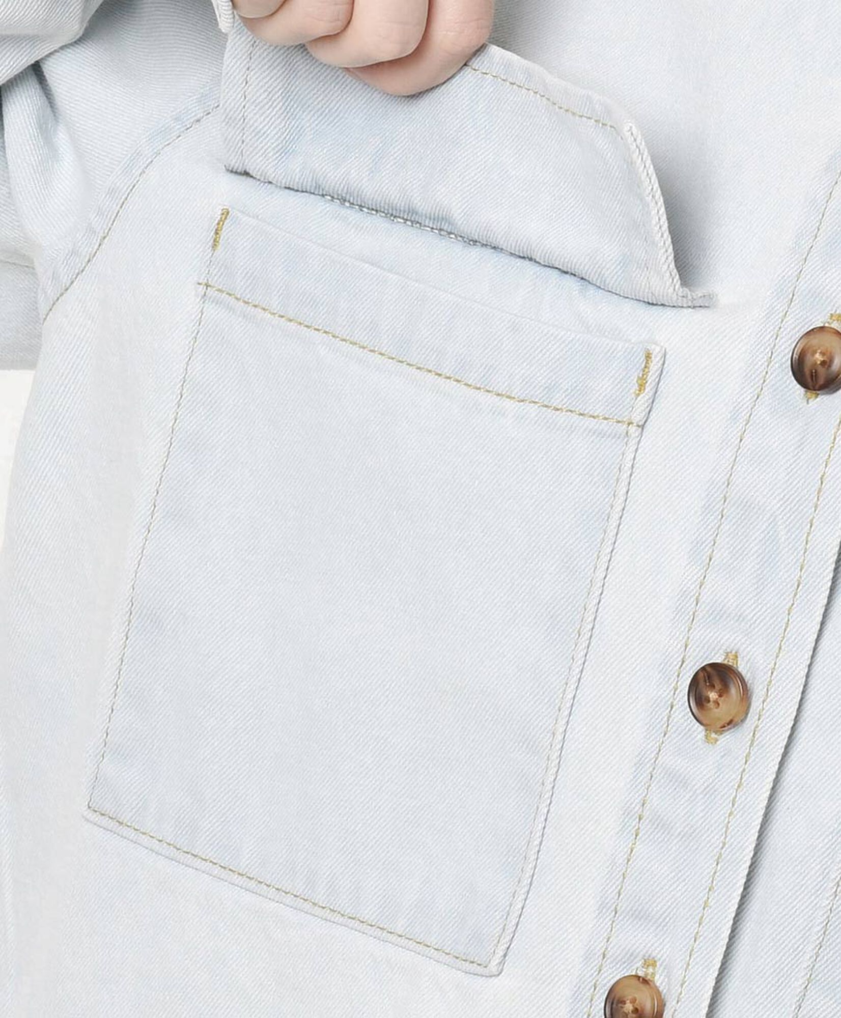 Blusa mujer denim bolsillos Blusa mujer denim bolsillos