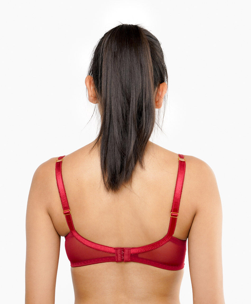 Sost&eacute;n mujer bordado flores