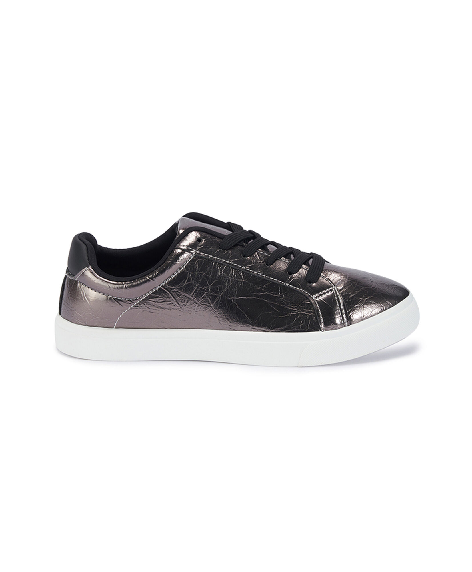 Zapatilla mujer gris metalizada Zapatilla mujer gris metalizada