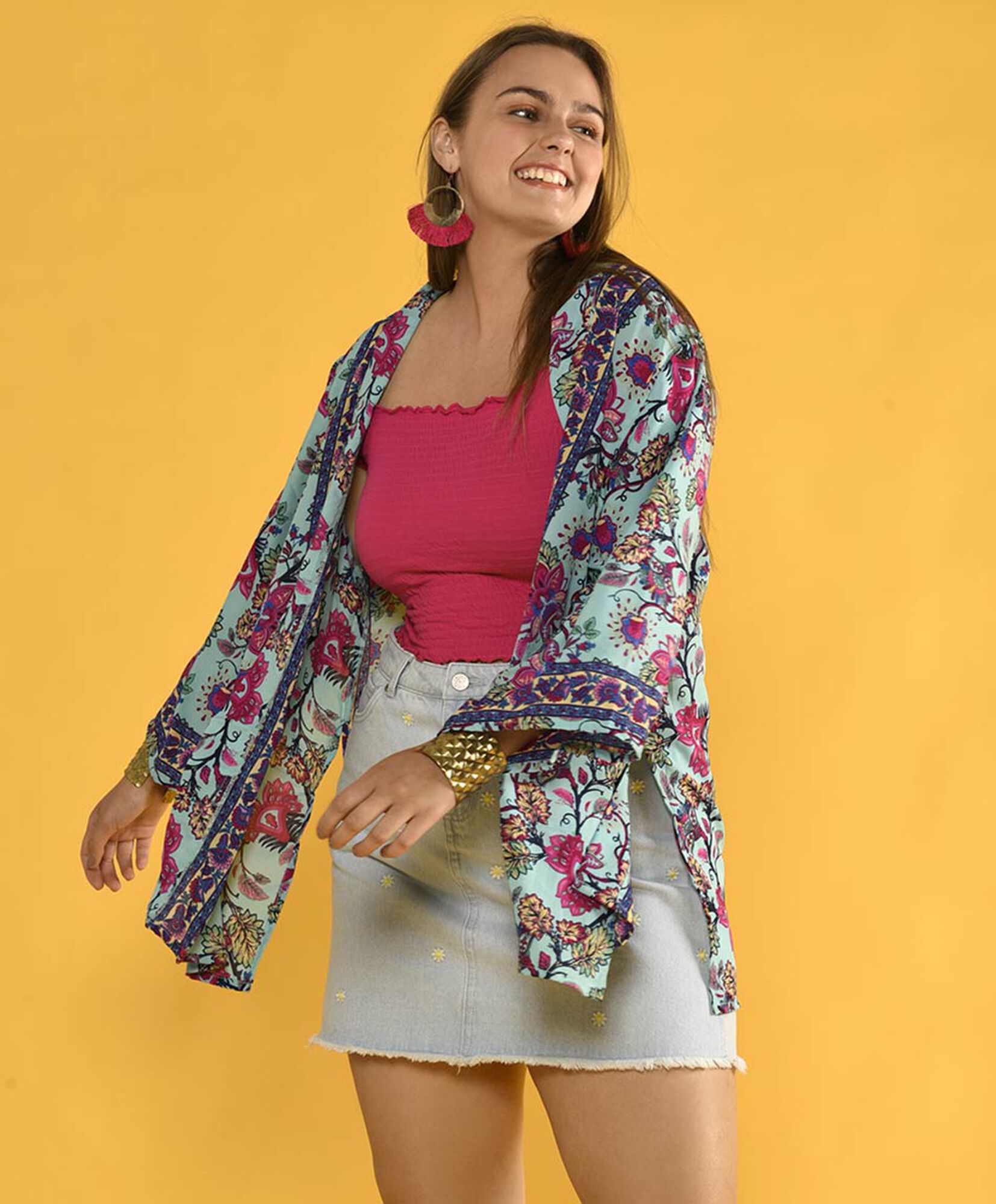Kimono flores border Kimono flores border
