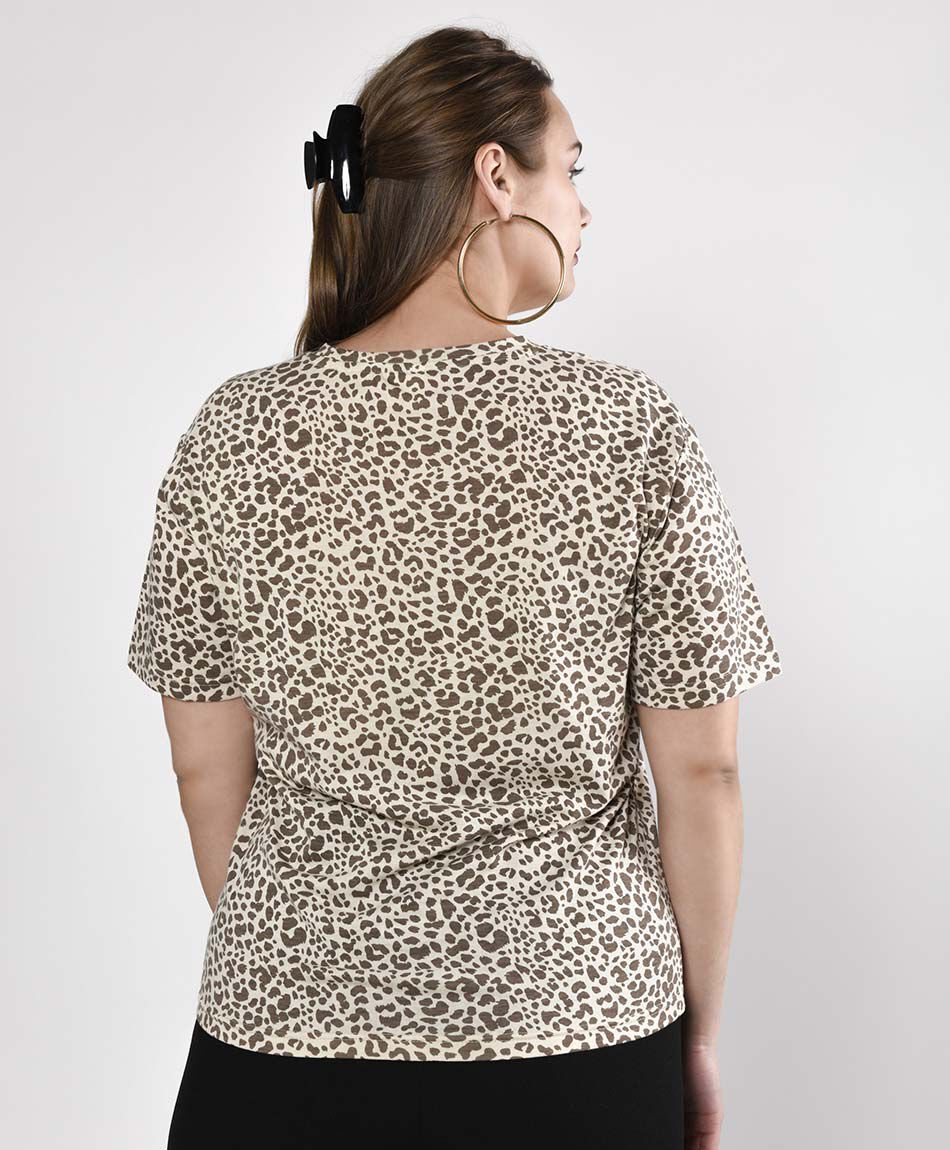 Polera manga corta cuello redondo